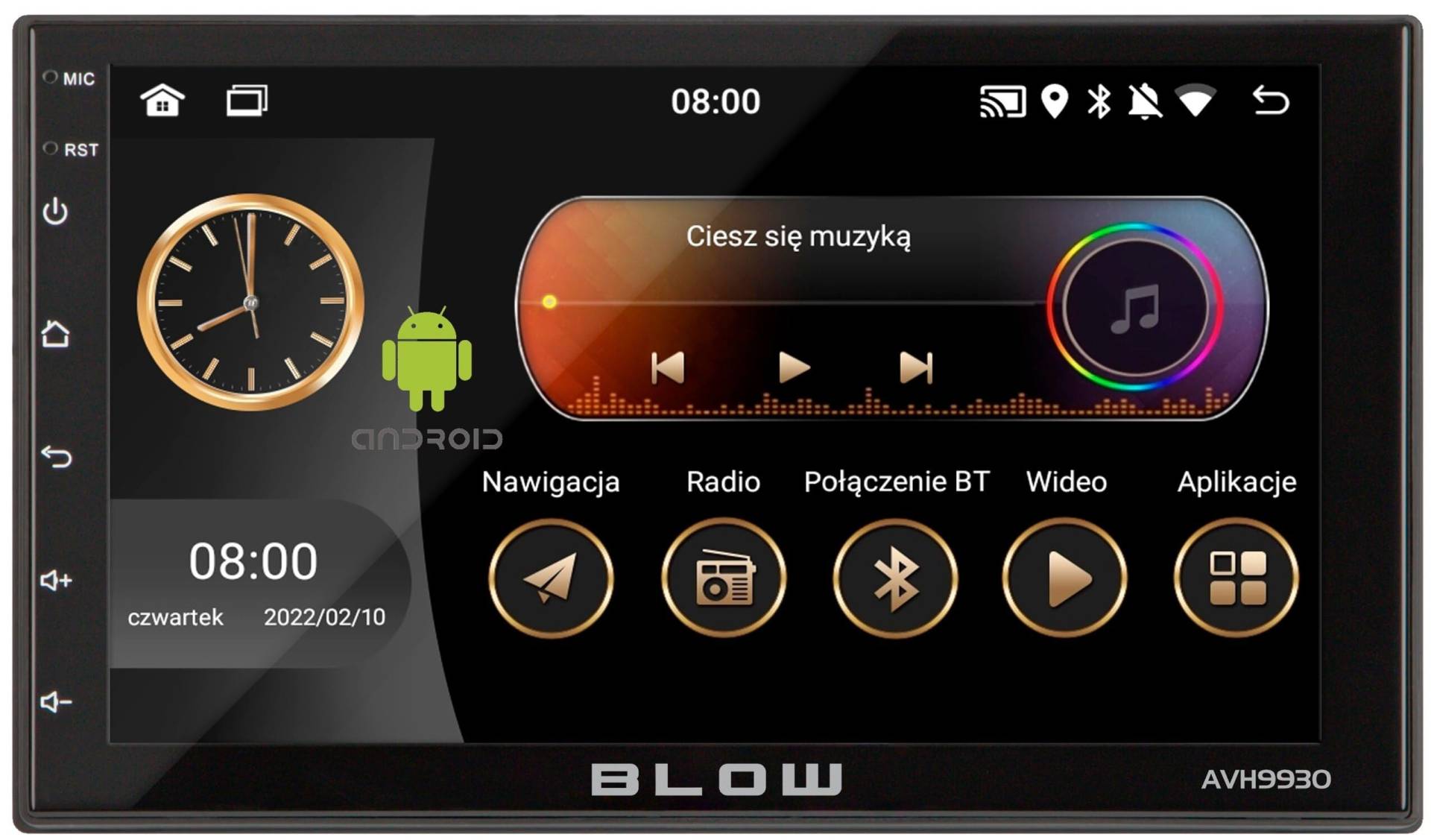 Radio samochodowe AVH-9930 2DIN 7cal GPS von Blow