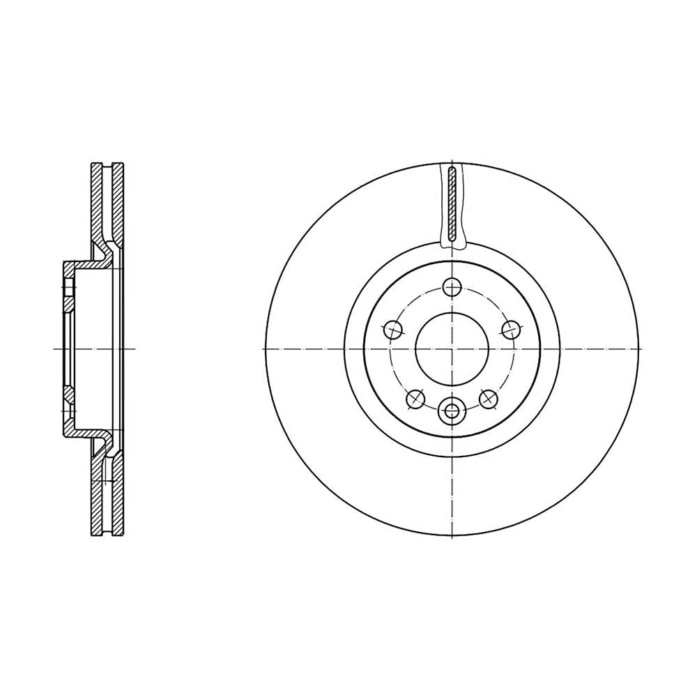 Blue Print ADBP430028 Bremsscheibe, 1 Stück von Blue Print