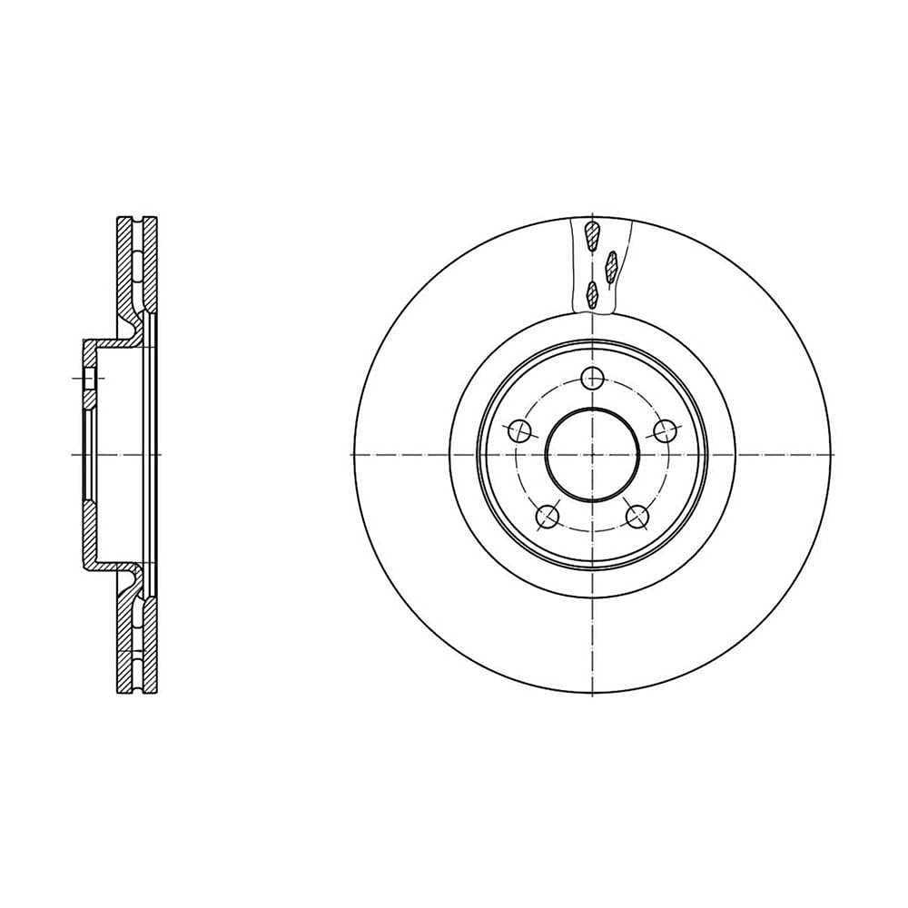 Blue Print ADBP430038 Bremsscheibe, 1 Stück von Blue Print