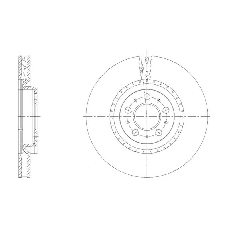 Blue Print ADBP430039 Bremsscheibe, 1 Stück von Blue Print