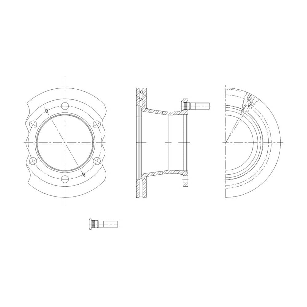 Blue Print ADBP430045 Bremsscheibe, 1 Stück von Blue Print