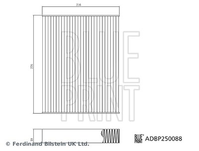 Blue Print Filter, Innenraumluft [Hersteller-Nr. ADBP250088] für Land Rover von Blue Print