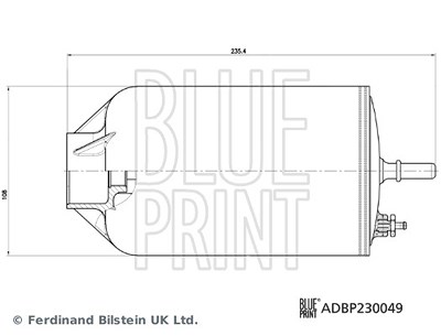 Blue Print Kraftstofffilter [Hersteller-Nr. ADBP230049] für Man, VW von Blue Print