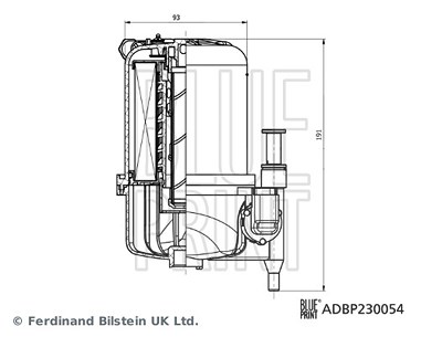 Blue Print Kraftstofffilter [Hersteller-Nr. ADBP230054] für Jaguar, Land Rover von Blue Print