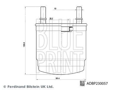 Blue Print Kraftstofffilter [Hersteller-Nr. ADBP230057] für Kia von Blue Print