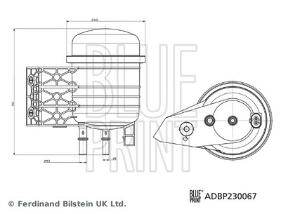 Blue Print Kraftstofffilter [Hersteller-Nr. ADBP230067] für Volvo von Blue Print