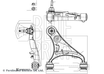 Blue Print Lenker, Radaufhängung [Hersteller-Nr. ADBP860192] für Land Rover von Blue Print