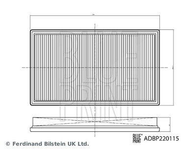 Blue Print Luftfilter [Hersteller-Nr. ADBP220115] für Mercedes-Benz von Blue Print