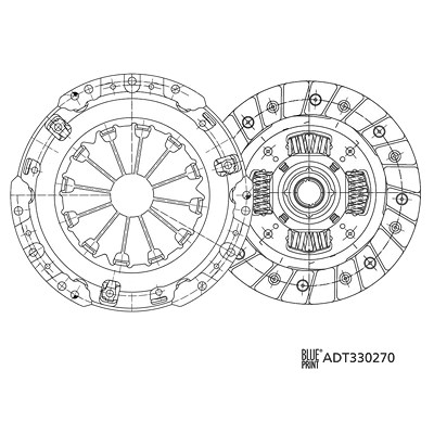 Blue Print Kupplungssatz [Hersteller-Nr. ADT330270] für Aston Martin, Subaru, Toyota von Blue Print