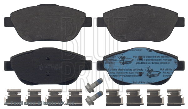 Bremsbelagsatz, Scheibenbremse Vorderachse Blue Print ADP154208 von Blue Print