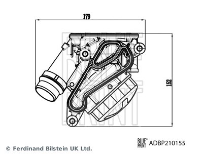 Blue Print Gehäuse, Ölfilter [Hersteller-Nr. ADBP210155] für BMW von Blue Print