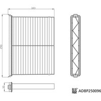 Innenraumfilter BLUE PRINT ADBP250096 von Blue Print