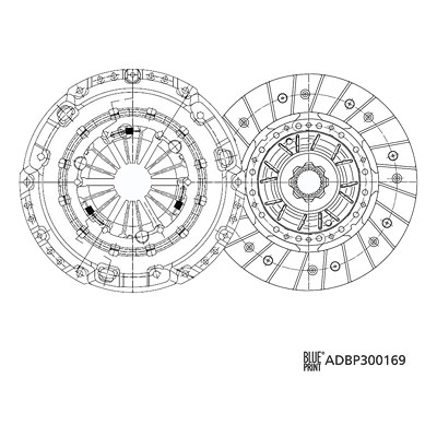 Blue Print Kupplungssatz [Hersteller-Nr. ADBP300169] für VW von Blue Print