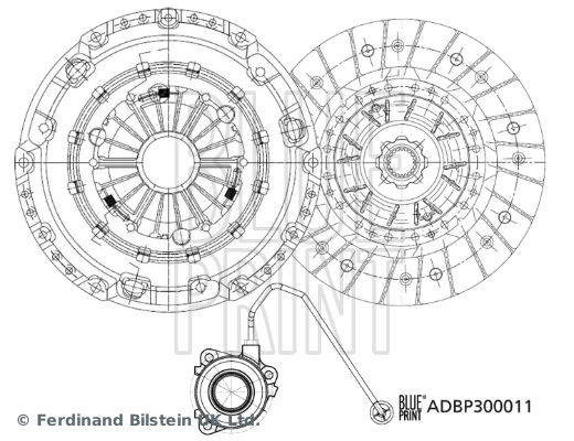 Kupplungssatz Blue Print ADBP300011 von Blue Print