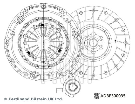 Kupplungssatz Blue Print ADBP300035 von Blue Print