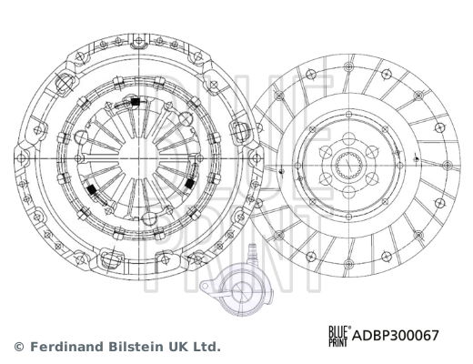 Kupplungssatz Blue Print ADBP300067 von Blue Print