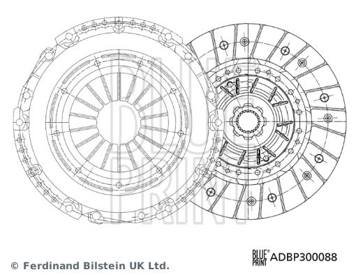 Kupplungssatz Blue Print ADBP300088 von Blue Print