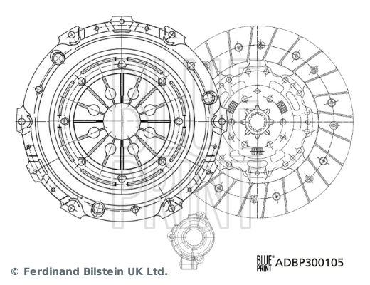 Kupplungssatz Blue Print ADBP300105 von Blue Print