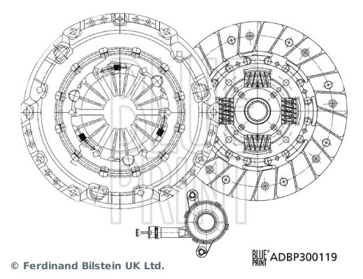 Kupplungssatz Blue Print ADBP300119 von Blue Print