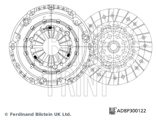 Kupplungssatz Blue Print ADBP300122 von Blue Print