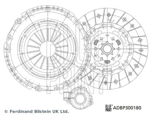 Kupplungssatz Blue Print ADBP300180 von Blue Print