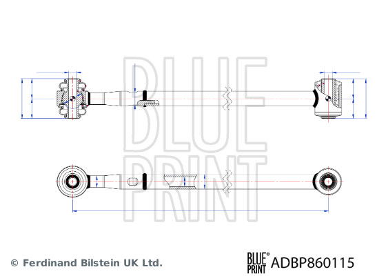 Lenker, Radaufhängung Hinterachse beidseitig Blue Print ADBP860115 von Blue Print