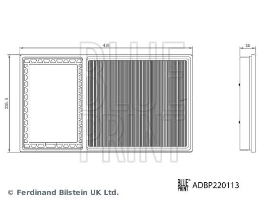 Luftfilter Blue Print ADBP220113 von Blue Print