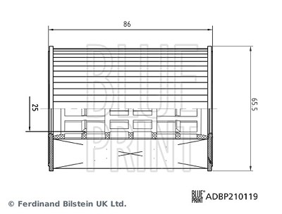 Blue Print Ölfilter [Hersteller-Nr. ADBP210119] für Kia, Hyundai von Blue Print