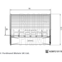 Ölfilter BLUE PRINT ADBP210119 von Blue Print