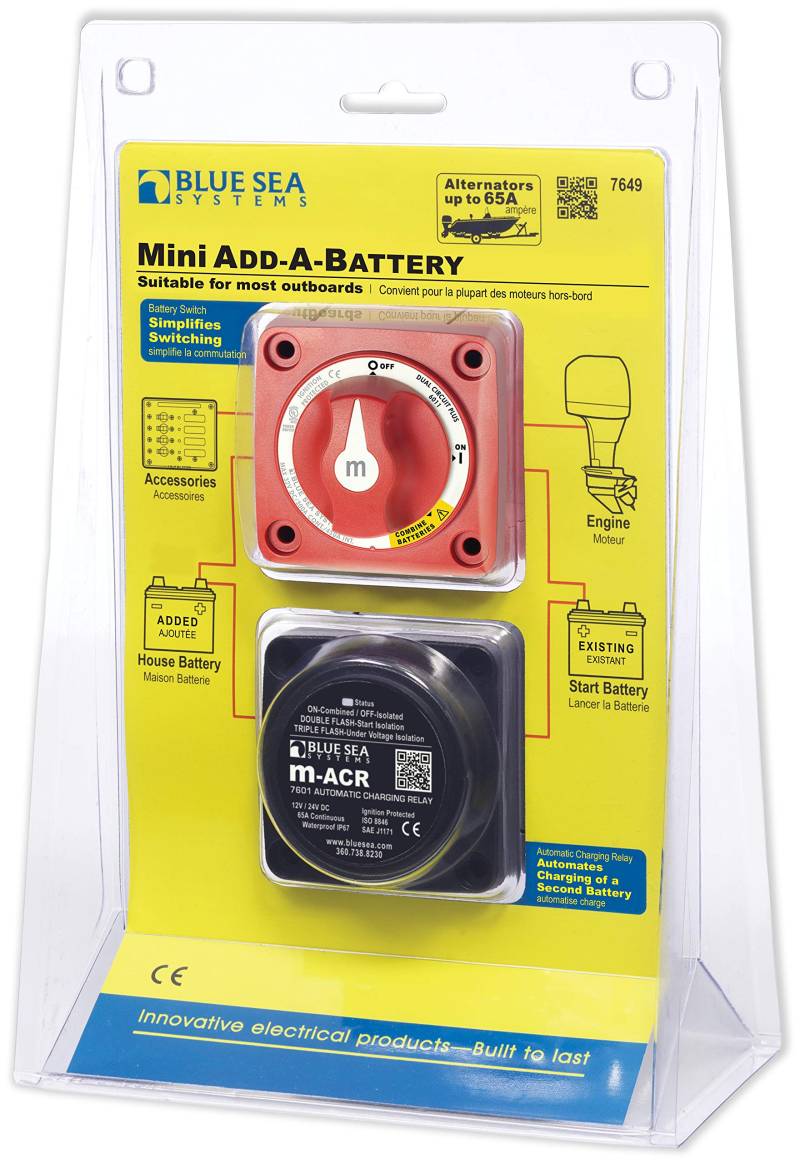 Blue Sea 7649 Mini Add-A-Battery Kit - Boxed Packaging von Blue Sea Systems