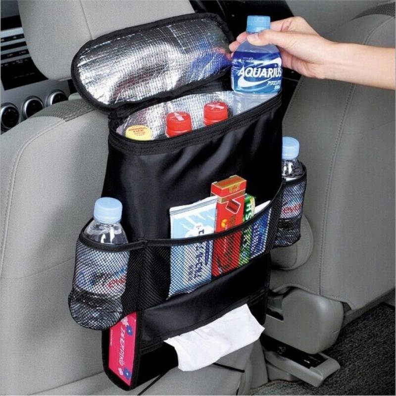 Bluelans® Auto Rücksitz Organizer 4. Reise Aufbewahrungstasche – Schwarz von Bluelans