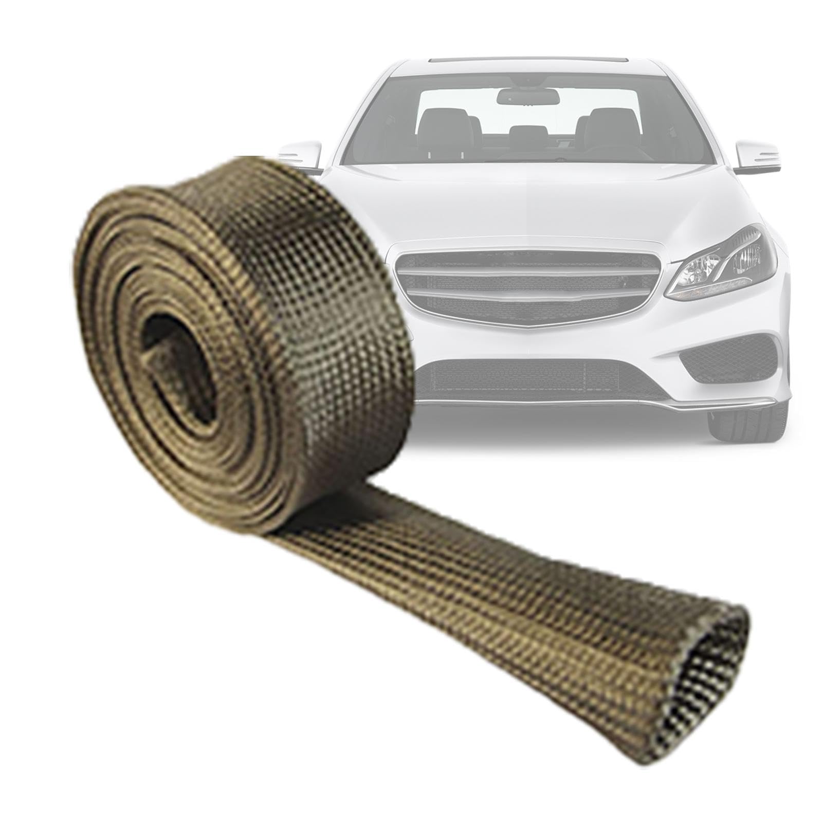 Heat Shield Wrap, Auto Hose Heat Shield, Heat Shield Roll, Automotive Heat, Cable Insulation Wraps, Cuttable Wire Heat Roll for Automotive Brake Cables von Bmdjdq