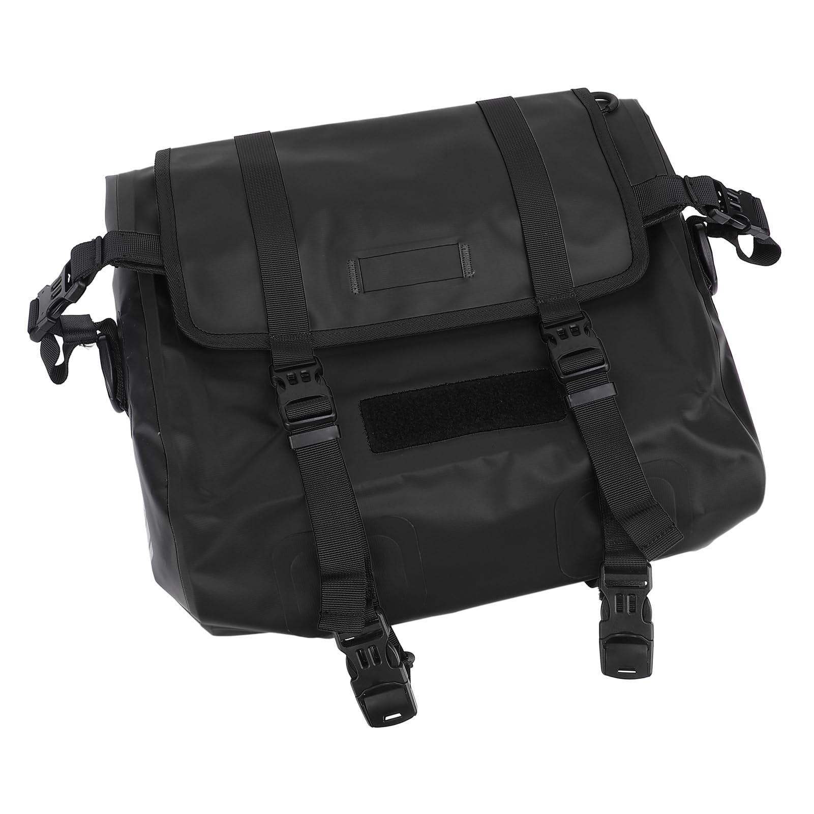 15L Motorrad-Satteltasche, wasserdichte PU-Leder-Seitentasche, Faltbar mit Laptop-Tasche, Zum Einhängen mit Schultergurt für Reisen, Universell für die Meisten Motorräder (Black) von Bnineteenteam