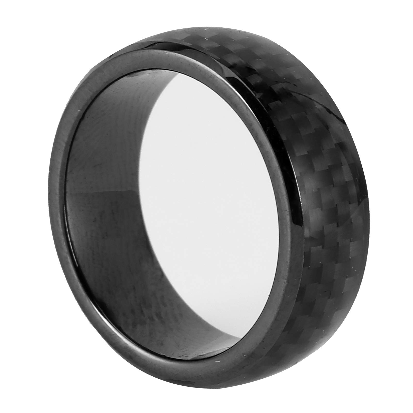 Smart Ring, Car Smart Finger Schlüsselanhänger aus Kohlefaser, Schwarz, mit Box, Passend für Model X/S (11) von Bnineteenteam