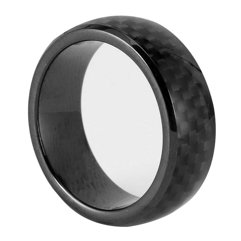 Smart Ring, Car Smart Finger Schlüsselanhänger aus Kohlefaser, Schwarz, mit Box, Passend für Model X/S (11) von Bnineteenteam
