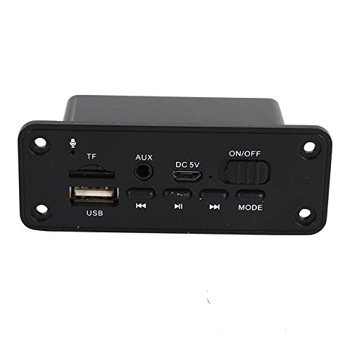 Bntaomle Freisprech MP3 Spieler Decoder Platine 2 X 3 W VerstäRker DC 5 V MP3 WMA Drahtlose Bluetooth 5.0 Decoder Platine Audio Modul USB FM TF Aufnahme Radio AUX Eingang für das Auto von Bntaomle