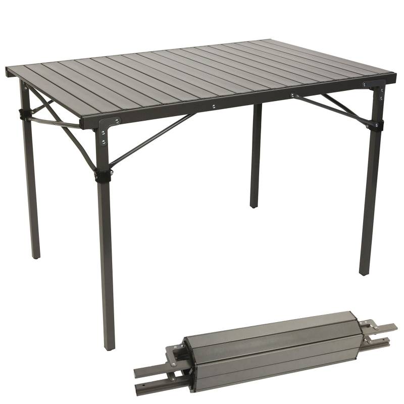 Bo-Camp Campingtisch Camping Rolltisch Klapptisch Garten Falttisch Alu 105x70 cm von Bo-Camp