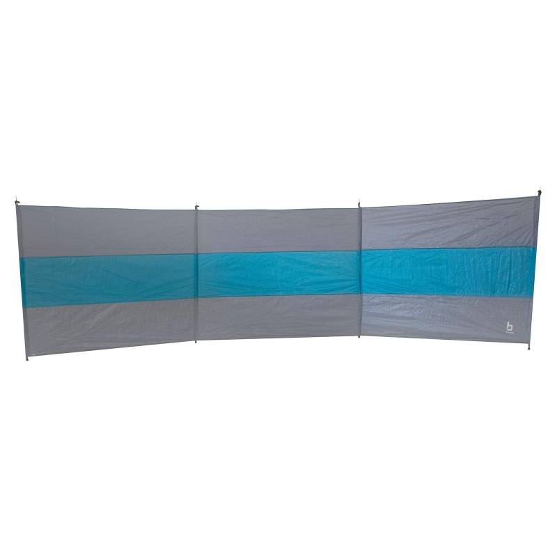 Bo-Camp Camping Windschutz XL Strand Zelt Garten Zaun Sichtschutz groß 500x140 Blau/Grau von Bo-Camp