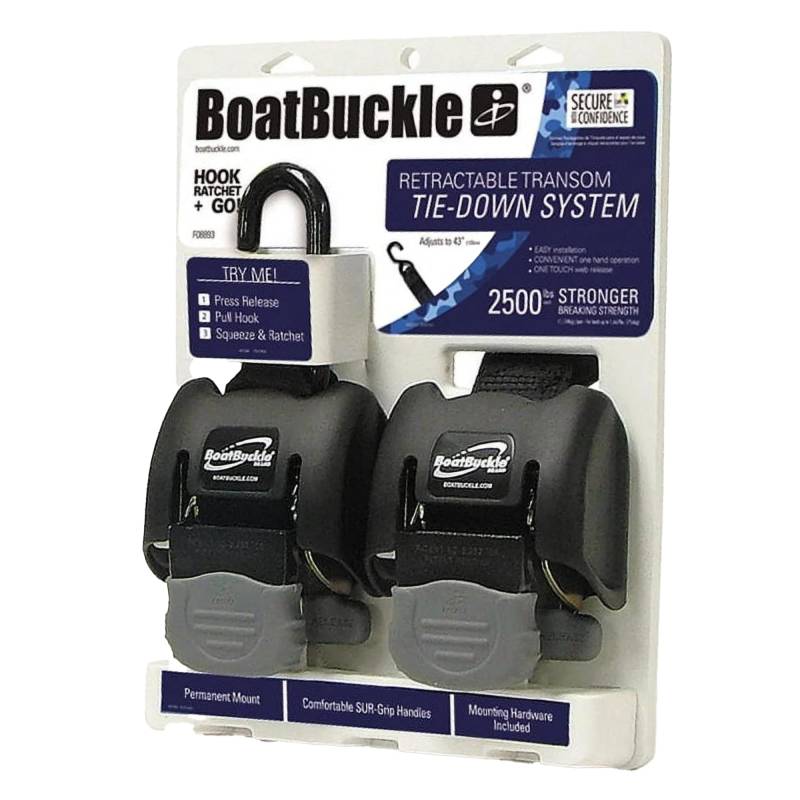 BoatBuckle 279-f08893 Einziehbares Haken Sensor G2, 1 Packung mit 2 Einheiten von BoatBuckle