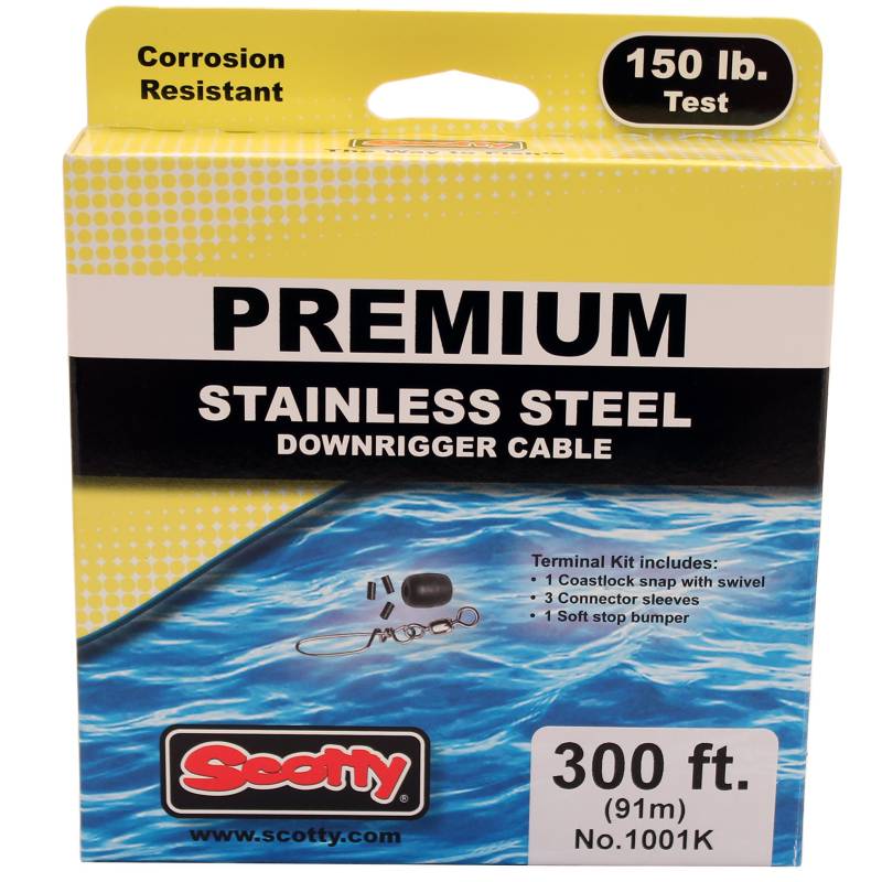 Scotty 300ft Premium Stainless Steel Replacement Cable von Boating Accessories