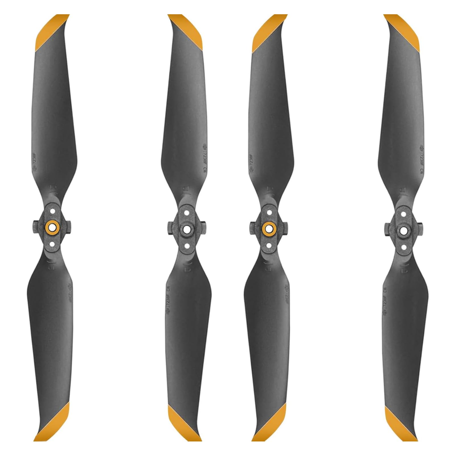 Bocguy 4 Pcs Air 2S Propeller/Air 2S Propeller, Quick Release Maivc Air 2 Propeller│Drohne Air 2S Propeller Zubehör für Drohnenersatz, Low-Noise & Stabil Propeller (Orange) von Bocguy