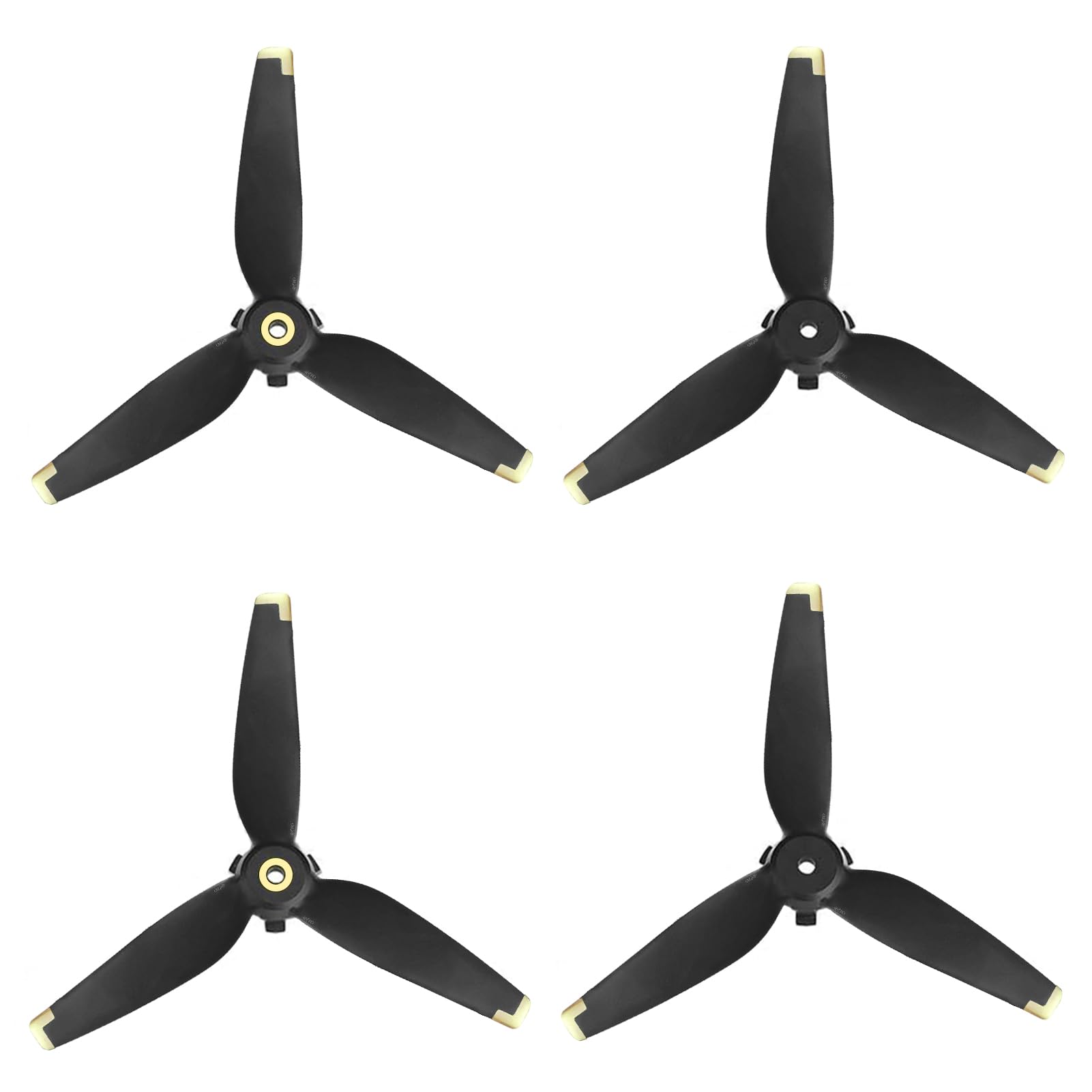 Bocguy 4 Pcs FPV Propeller, Silent Flight Faltbare DJI Drohne FPV 5328S Propeller Zubehör für Drohnenersatz, Low-Noise & Stabil Propeller (Gold) von Bocguy