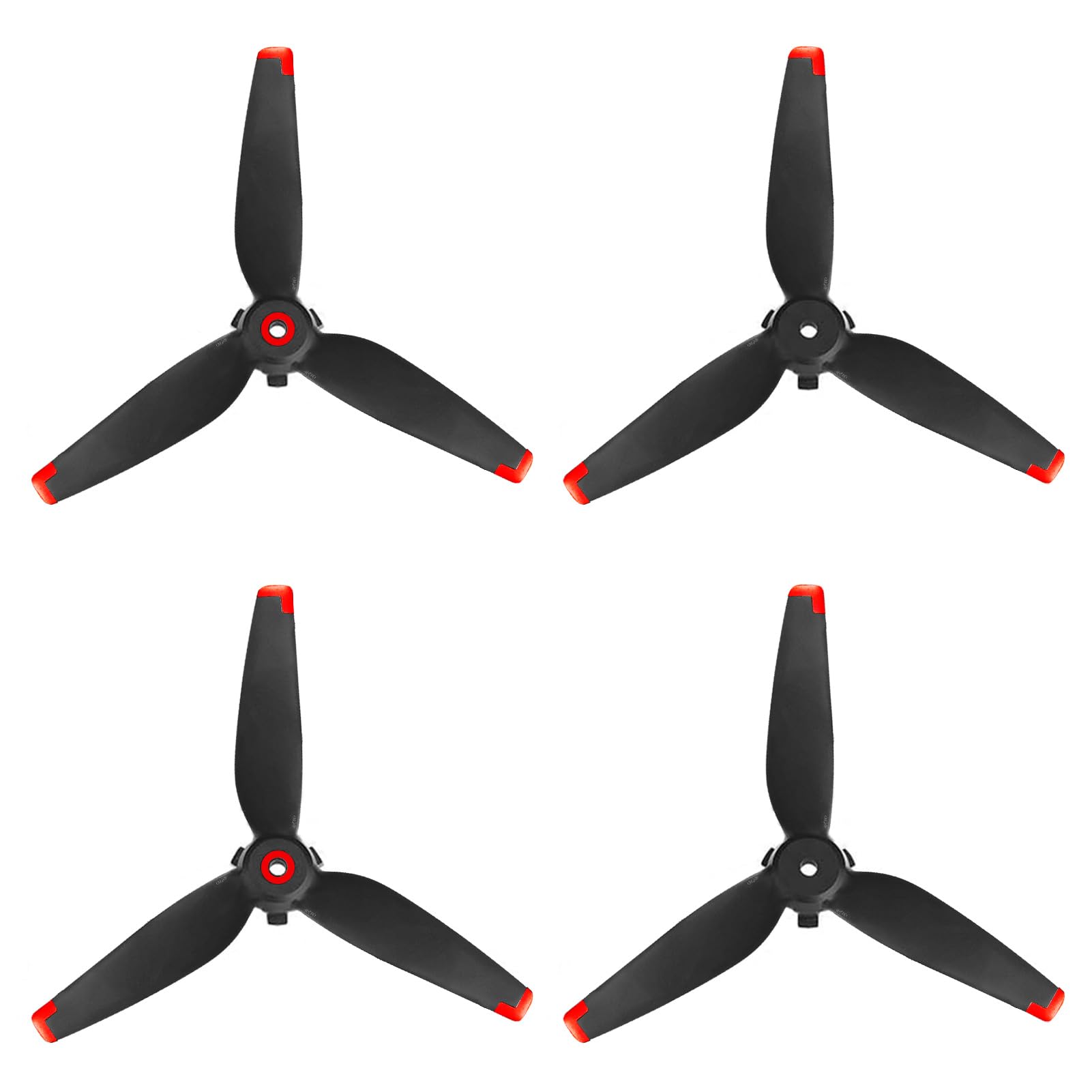 Bocguy 4 Pcs FPV Propeller, Silent Flight Faltbare DJI Drohne FPV 5328S Propeller Zubehör für Drohnenersatz, Low-Noise & Stabil Propeller (Rot) von Bocguy