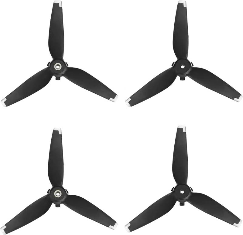 Bocguy 4 Pcs FPV Propeller, Silent Flight Faltbare Drohne FPV 5328S Propeller Zubehör für Drohnenersatz, Low-Noise & Stabil Propeller (Silber) von Bocguy