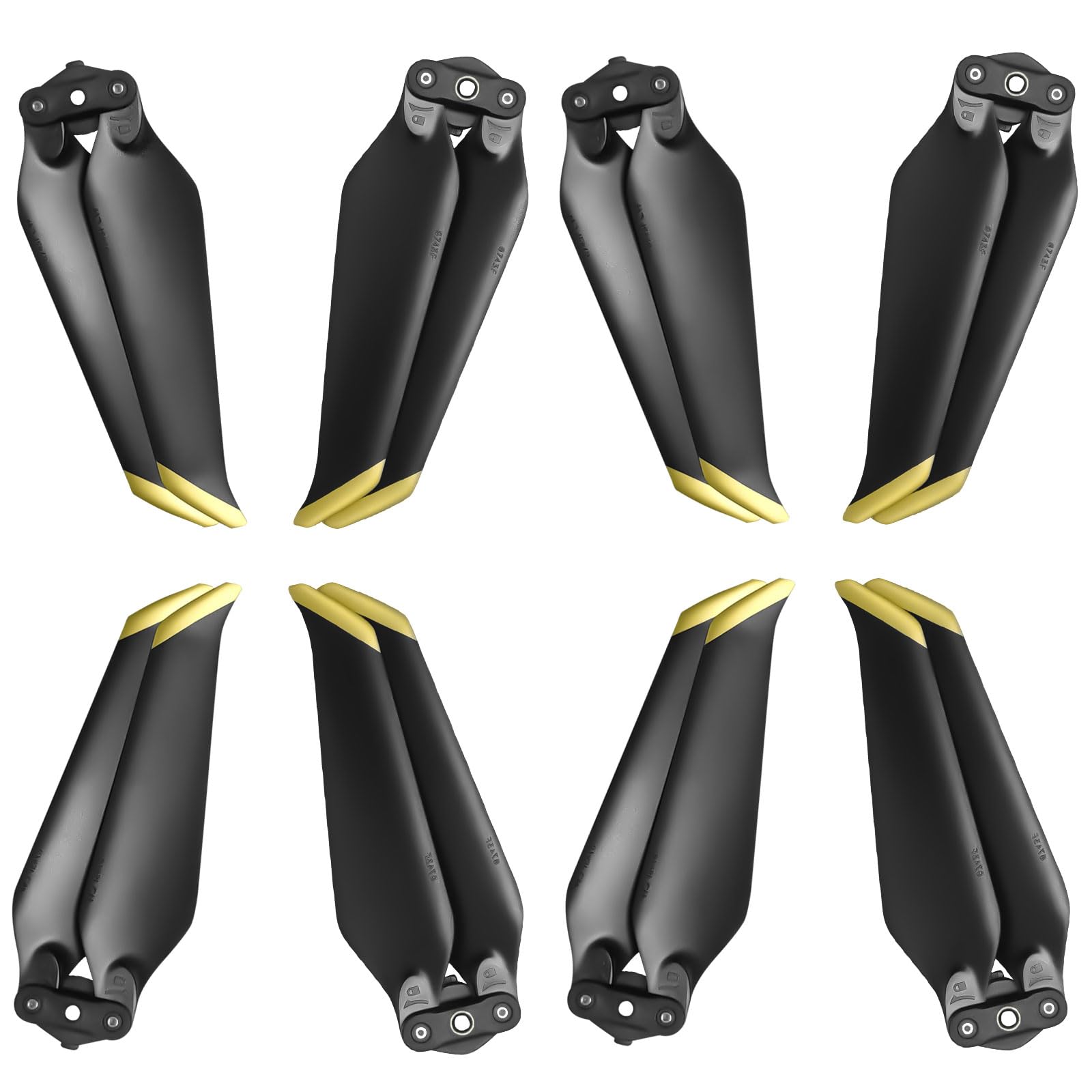 Bocguy Mavic 2 Propeller, 8 Pcs Drohne Mavic 2 Pro Propeller mit Push-Typ-Schnellverschluss-Design, 8743 Propeller für Mavic 2 / Mavic 2 Pro/Mavic 2 Zoom Drohnenersatz (Gold) von Bocguy