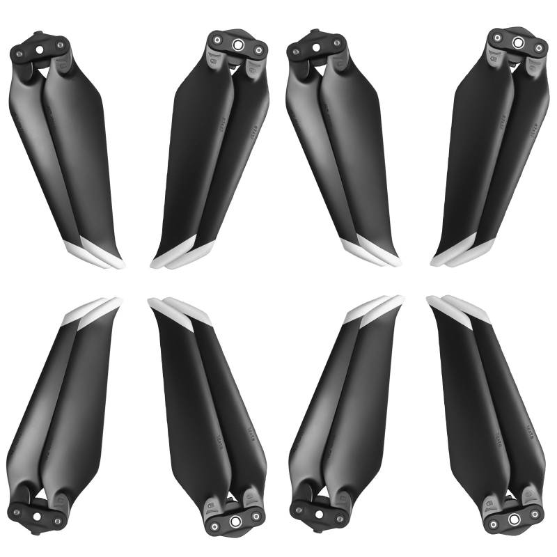 Bocguy Mavic 2 Propeller, 8 Pcs Drohne Mavic 2 Pro Propeller mit Push-Typ-Schnellverschluss-Design, 8743 Propeller für Mavic 2 / Mavic 2 Pro/Mavic 2 Zoom Drohnenersatz (Silber) von Bocguy