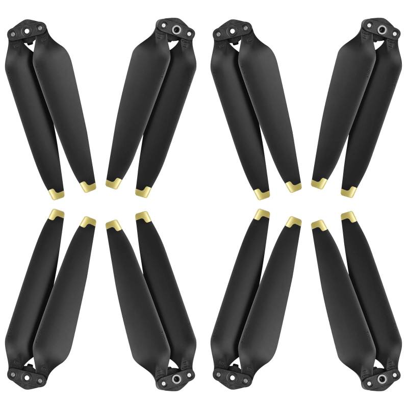 Bocguy Mavic 3 Propeller, 8 Pcs Drohne Mavic 3 Pro Propeller mit Push-Typ-Schnellverschluss-Design, 9453F Propeller für Mavic 3/3 Pro/Mavic 3 Classic/Mavic 3 Cine Drohnenersatz (Gold) von Bocguy