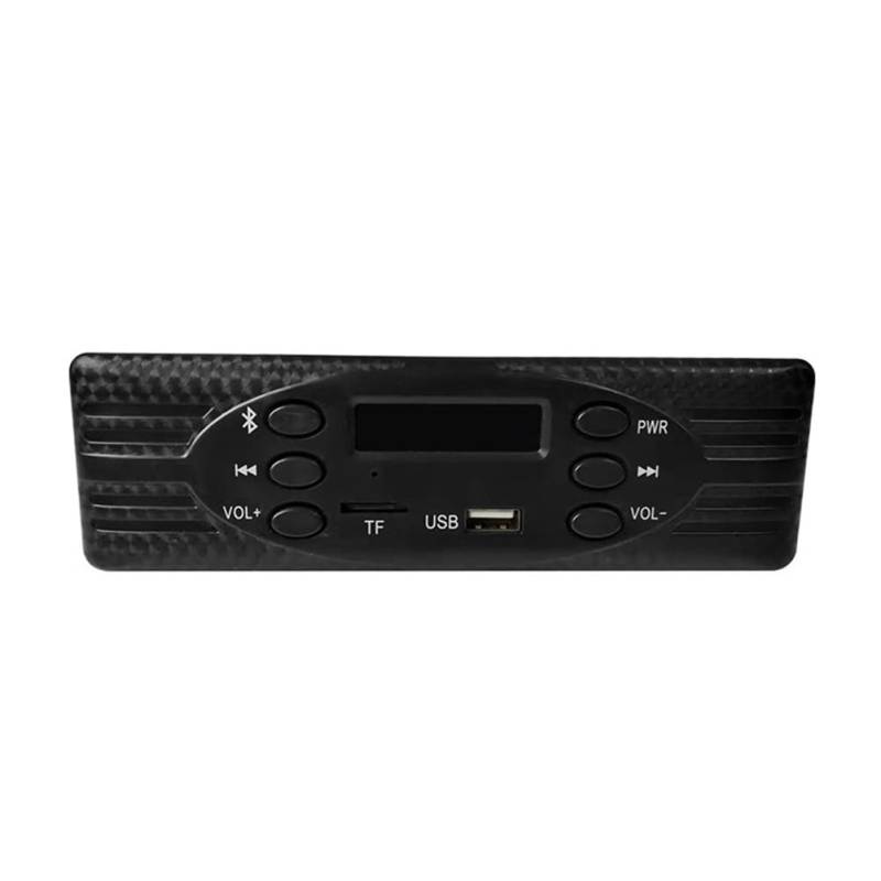 Boddceto 1 Din Radio FM USB TF MP3-Player Bluetooth Auto Stereo Auto Audio Multimedia LED-Display für Dreirad Traktor von Boddceto