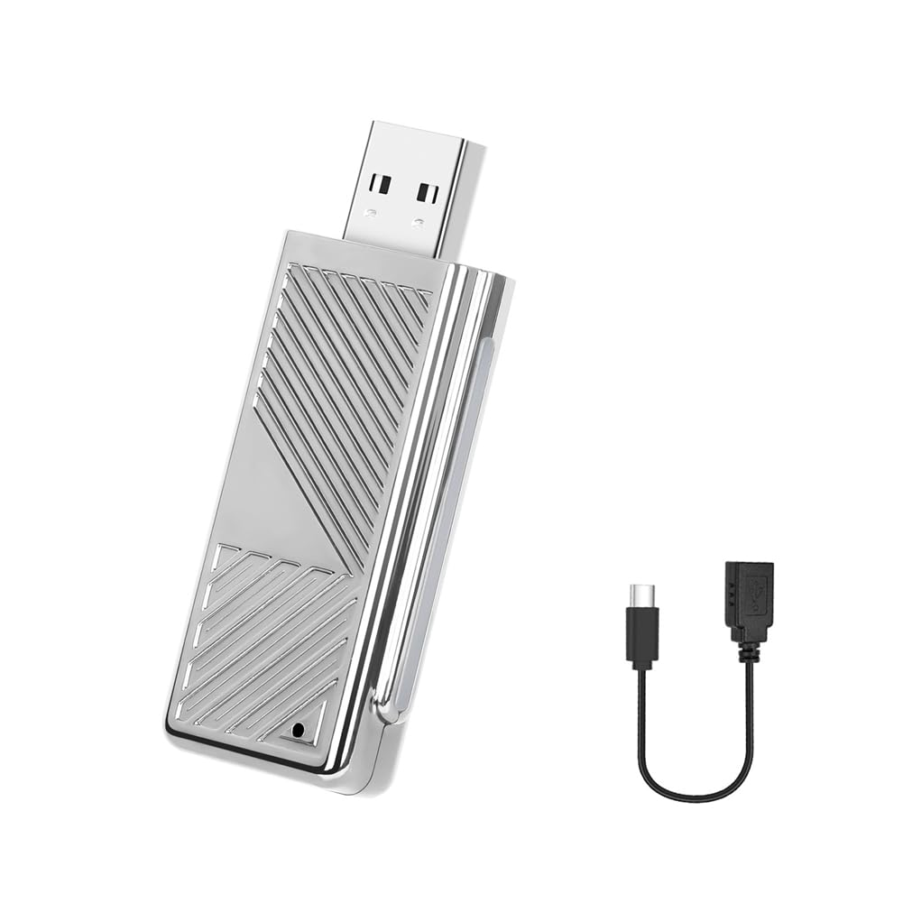 Boddceto Kabelgebundene und Kabellose Android Auto Box, Kabelloser Android Auto Adapter, Sprachassistent, AI Box Dongle, Stecker und Spiel, WLAN von Boddceto