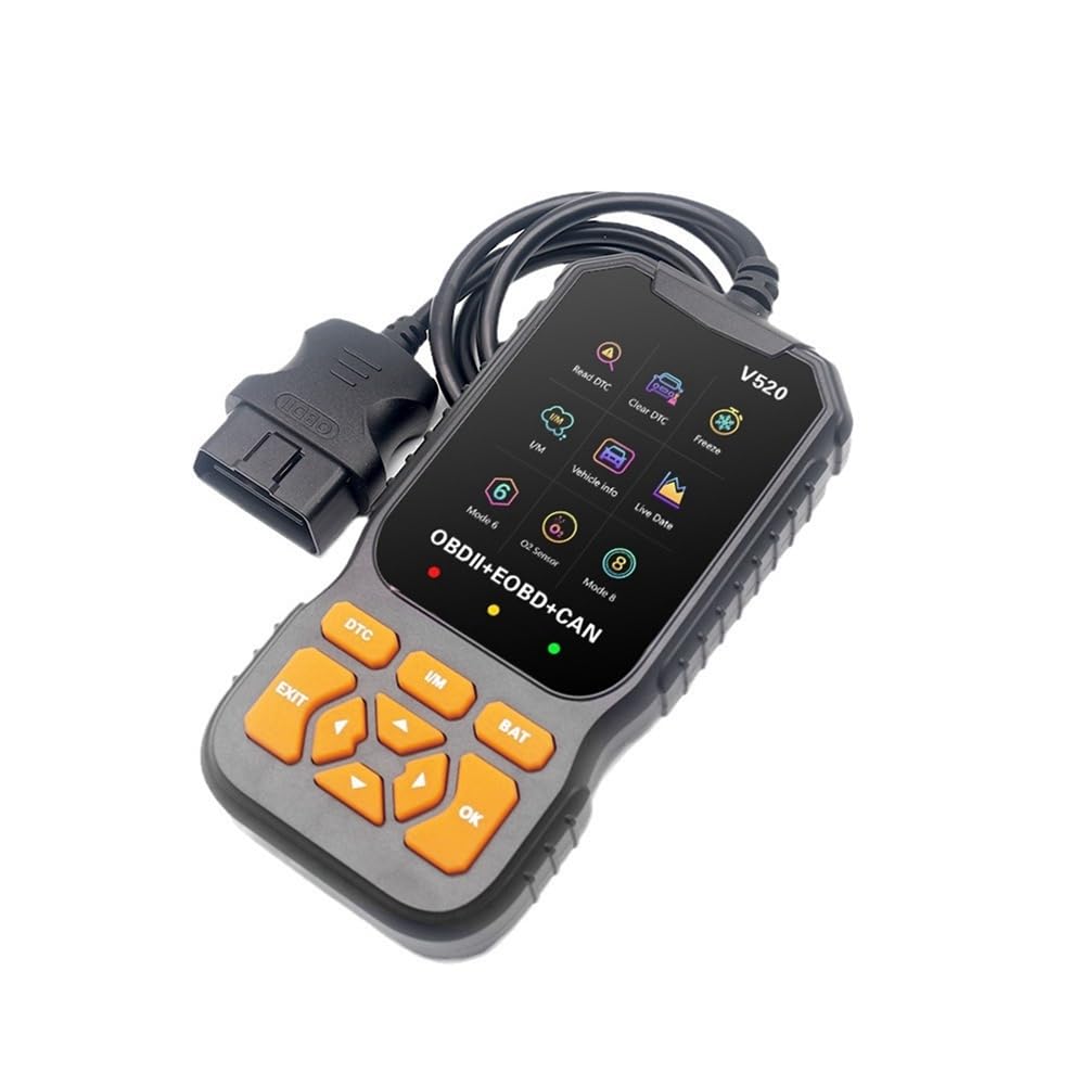 Boddceto V520 OBD2-Scanner, Professionelles Auto-Motorsystem, Kfz-Lookup-Codeleser, Auto-Diagnosetool von Boddceto